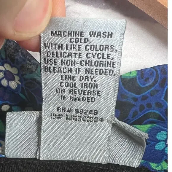 Catherines Womens 0X Artsy Boho Career Eclectic Sheer Paisley Duster Cardigan - Picture 8 of 11